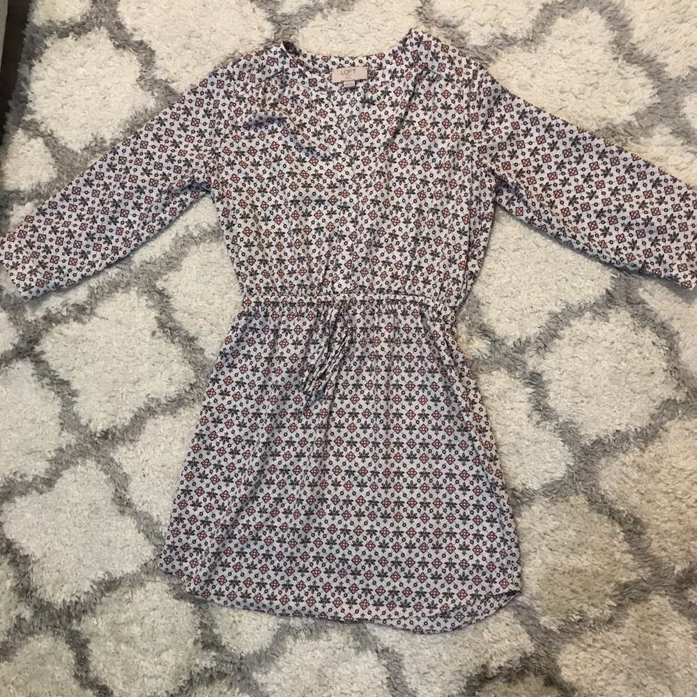 Loft drawstring dress